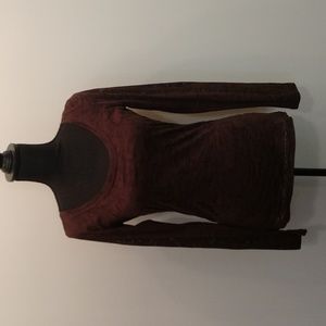 Maurices Long Sleeve Burn Out‎ Tee